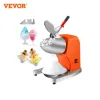 Shavers VEVOR Electric Ice Shaver Crusher Snow Cone Maker Machine with Dual Stainless Steel Blades Shaved Ice Machine Home Commercial