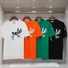 Мужские дизайнерские бренды футболки Tshirt T Roomts Tee Luxury Classic Letter Print Simple Geometry Orange Monogrammed Основная сплошная рукав Slim Fit Clothing Tops Tops