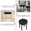 Chair Covers 2 Pcs Cushion Cover Black Vanity Tray Stool Slipcover Chairs Counter
