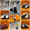 With Box Dress Shoes Designer Sandals ballet slipper slider flat dancing Woman round toe Rhinestone Boat office Luxury leather riveted buckle GAI 35-40