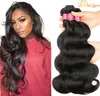 Braziliaanse lichaamsgolf natte en golvende maagdelijke Braziliaans haar 3 bundels onbewerkte Braziliaanse Remy Human Hair Weave3610315