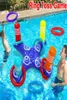 Balles de marche adultes et enfants Summer plage de plage gonflable croix de jeu anneau de piscine flottante avec 4 pcs annelsg46776605