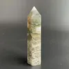 Estatuetas decorativas 193g MosS de cristal natural de cristal de ponto único Torre de ponto único Polido Varda Aquática Reiki Cura Requintada Decoração Z770