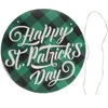 Decorative Figurines Door Hanging Sign For St Patrick's Day Festival Home Decor Irish Party Paper Decoration