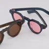 Gafas de sol Fashion Vintage grueso acetato sólido Corte estéreo UV400 lente polarizada retro Estilo de corazón de durazno