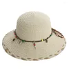 Berets Summer Creative Bow Women's Straw Hat Korean Leisure Vacation Beach Sun Protection And Sunshade Mainland China