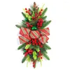 Decoratieve bloemen muurraam hangende ornament kerstdecoratie trap krans met lichte snaar prelit trap swag swag trim voor feest