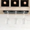 Kök förvaring Punch-Free Hanging Drain Bar Accessories For Home Vine Glass Rack Holder Stemware Goblet