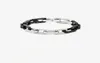 Chain Titanium Steel Armband Fahsion Stor färgade guldarmband Male Black Color Round Men Pulseras9881201