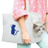 Transporteurs de chats small chiens et transporteur Hands liding réversible sac pour animaux de compagnie pour chiots chats voyage respirant