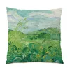 Pillow Oil Painting Colorful 45x45 Covers Polyester Linen Pillowcase Decorative Comfortable Velvet Sofas For Living Room E1072