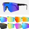 Sport original Google Tr90 Lunettes de soleil polarisées pour hommes / femmes Eyewear à vent en plein air 100% UV Mirored Lens