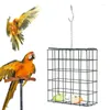 Autres fournitures d'oiseaux sans message de mangeur de message pour animaux de compagnie Dispensateur de graines pour suspendre un décor de jardin conteneur de nourriture portable