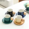 Mugs Ceramic Coffee Cup And Saucer Set Couple Afternoon Tea Cappuccino Latte Office Mug Home Drinking