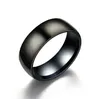 Moda Black Titanium Ring Men Matte Controlio Classic Anel Anillos de joyería para alianzas de boda de fiesta masculina3684495