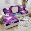 Krzesło obejmują elastyczną sofę poduszka do siedzenia liście liści wydruku na kanapie poliestrowy obrońca do dekoracji salonu do dekoracji salonu