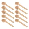 Wegwerp plattee 50 stuks Tiny Kitchen Spoon Mini houten lepels badzout schep proeven baby snoep voor suikerzout thee