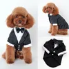Abbigliamento per cani cucciolo di gatto abiti da sposa abito da sposa costume camicia con colletto xs s m l xl