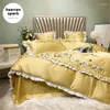 Ensembles de literie Luxury 10 couleurs Set Princess Floral 220x240 Coubitre couette couverture de couette et taies d'oreiller sabanas