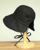 Berets Japane Cotton Strap Fisherman Hat Large Brim Summer Light Thin Breathable Sunshade Cap Korean Edition Lolita Bucket