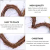 Flores decorativas 3pcs amo coração de natal rattan projeta de artesanato diy twig grapevine wicker wicker armação de garland janela porta decoração