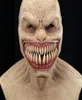 Nowy horror Stalker Mask Cosplay Creepy Monster Big Mouth Teeth Chompers LaTex Maski Halloween Party Przerażające kostiumy Q0806453473