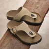 Slippels Zomer heren gesp slippers Fashion Mens slip-on muilezels schoenen mannen buiten casual slipper man lichte strandglaasjes