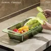 Кухня хранения дренажная стойка для овощной бассейн корзина домашняя пластиковая раковина фильтр раковины