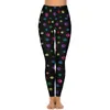 Actieve broek schattige hondenpoten leggings kleurrijke print push up yoga esthetische stretch legging vrouwelijke fitness lopende sport panty's