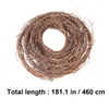 Fleurs décoratives 3pcs couronne de vigne, brindille naturelle, roties anneaux Garland Branche en bois pour le mariage Noël rustique