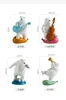 Estatuetas decorativas criatividade balão polar urso desenho animado estátua de animal adorável escultura banda de manutenção de artesanato musical decoração de artesanato