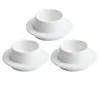 Mugs 3 Pcs Small Ceramic Bowls Sauce Dish Tableware Japanese-style Dipping Digging Ceramics Ingredient Dishes