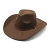 Berets Cowboy Caps For Men Cowgirl Country Hat Western Accessories Party Jazz British Cup Luxury Woman Panama Fedora