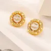 Designer Earrings Simple Stud Earring for Woman Crystal Shinning Jewelry Christmas Gift Wedding Accessories