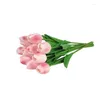 Decorative Flowers 5/10PCS Tulips Artificial Flower Real Touch Bouquet Fake For Wedding Decoration Home Garden Decor 4.7