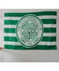 La bandiera del Celtic Football Club 5x3ft 150x90cm Polestere Stampa bandiera esterna interna con contanti in ottone 5605678