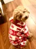 Dog Apparel Pet Christmas Clothing Warm Fleece Hoodie Clothes Deer Pattern Small Medium Dogs Vest Outdoor Sweatshirt Puppy Cat Supplies