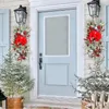 Decorative Flowers Valentine Wreath Outdoor The Cordless Prelit Stairway Trim Christmas Wreaths For Front Door Holiday Window Suction Cups