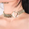 Ice Hip Hop Gold Plated Diamond Letter King Pendant Cuban Link Chain Jewelries Necklace For Men