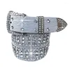 Cintos Bling Rhinestone Women Fashion Cowgirl Western Craybed Belt Dress para jeans