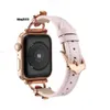 Fashion PU Leather Four Leaf Clover Designer Watch Band Smart Straps For Apple Ultra 38Mm 44Mm 45Mm Iwatch Series 8 9 4 5 6 7 Bracelet Watchband