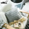 Kudde Yiruio Koncise Style Rhombus Sticked Case Tjock mysig akryl Heminredning Cover Soffa Couch Chair Soft