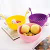 Тарелки Творческий фильтр фруктовый корзина легкий класс PP растительный бассейн утечка кухня кухня