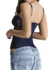 Tanks de femmes Femmes Cami d'été Tops vintage sans manches sexy dentelle décontractée patchwork de mode