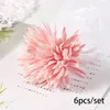 Flores decorativas 6pcs Artificial Small Snow Lotus Bouquet Festival Festival Festival Simulado Flor Home Arrangement Diy Christmas