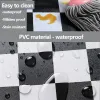 Klistermärken PVC Självhäftande kakelklistermärken för golvbanan och väggbeläggande pappersrenovering Wearresistent Waterproof Extra Thick