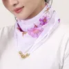 Écharpes de mode Fashion Maigne Boucle Neckerchief Floral Print Square Skinny Skinny Band Band Collier de sac de bracelet Hands Accessor