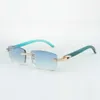 Endless Diamond Solglasögon Frames 3524012 med kricka träpinnar och 56mm lins3099