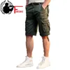 Herr shorts last män 2024 sommar avslappnad armé strid korta byxor militär stil bomull multi fickor taktisk bermuda man