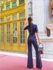 Kadınlar İki Parçalı Pantolon İlkbahar ve Yaz Moda Marka Marka Kadın Kadın Bayanlar Kız İnce Ceket Takım Giyim